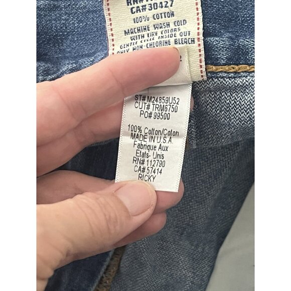 True Religion Men’s Ricky Cutoff Denim Shorts Size 40 - Picture 11 of 13